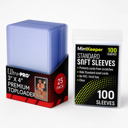 Ultra PRO 35pt Toploaders + MintKeeper Sleeves | Card Protection Bundle | TCG
