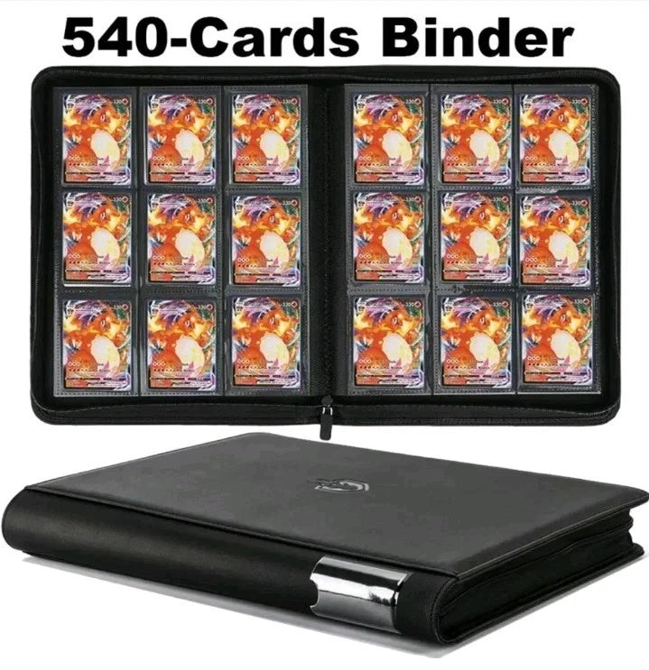 Trading Card Binder | 540 Card Zip Binder | TCG Storage