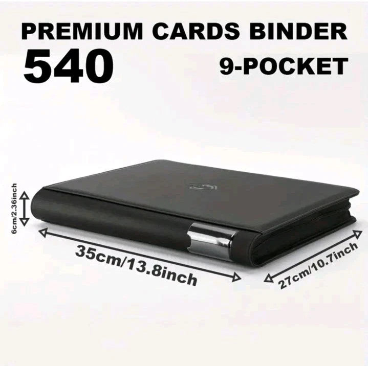 Trading Card Binder | 540 Card Zip Binder | TCG Storage