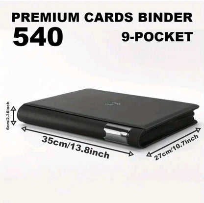 Trading Card Binder | 540 Card Zip Binder | TCG Storage