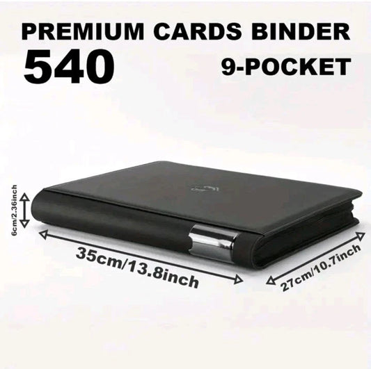 Trading Card Binder | 540 Card Zip Binder | TCG Storage