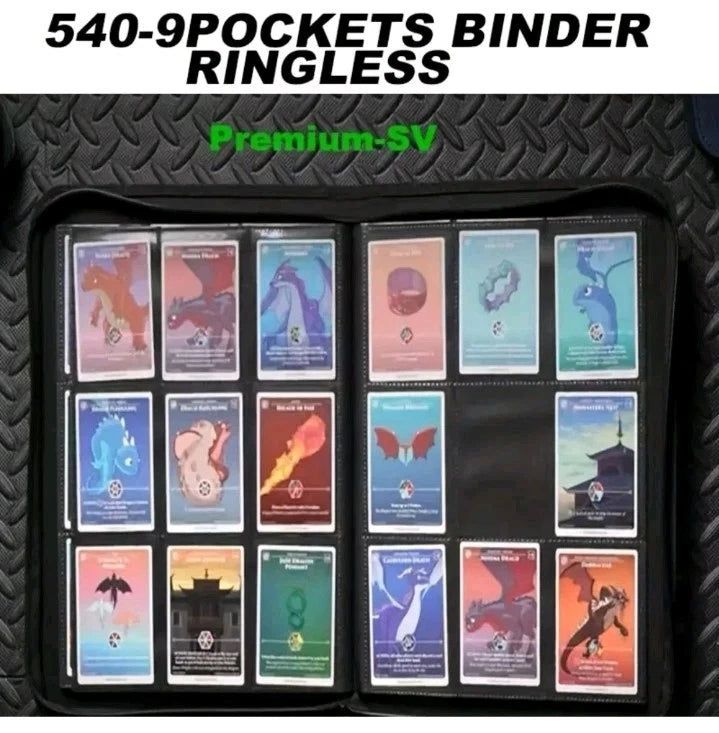 Trading Card Binder | 540 Card Zip Binder | TCG Storage