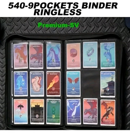 Trading Card Binder | 540 Card Zip Binder | TCG Storage