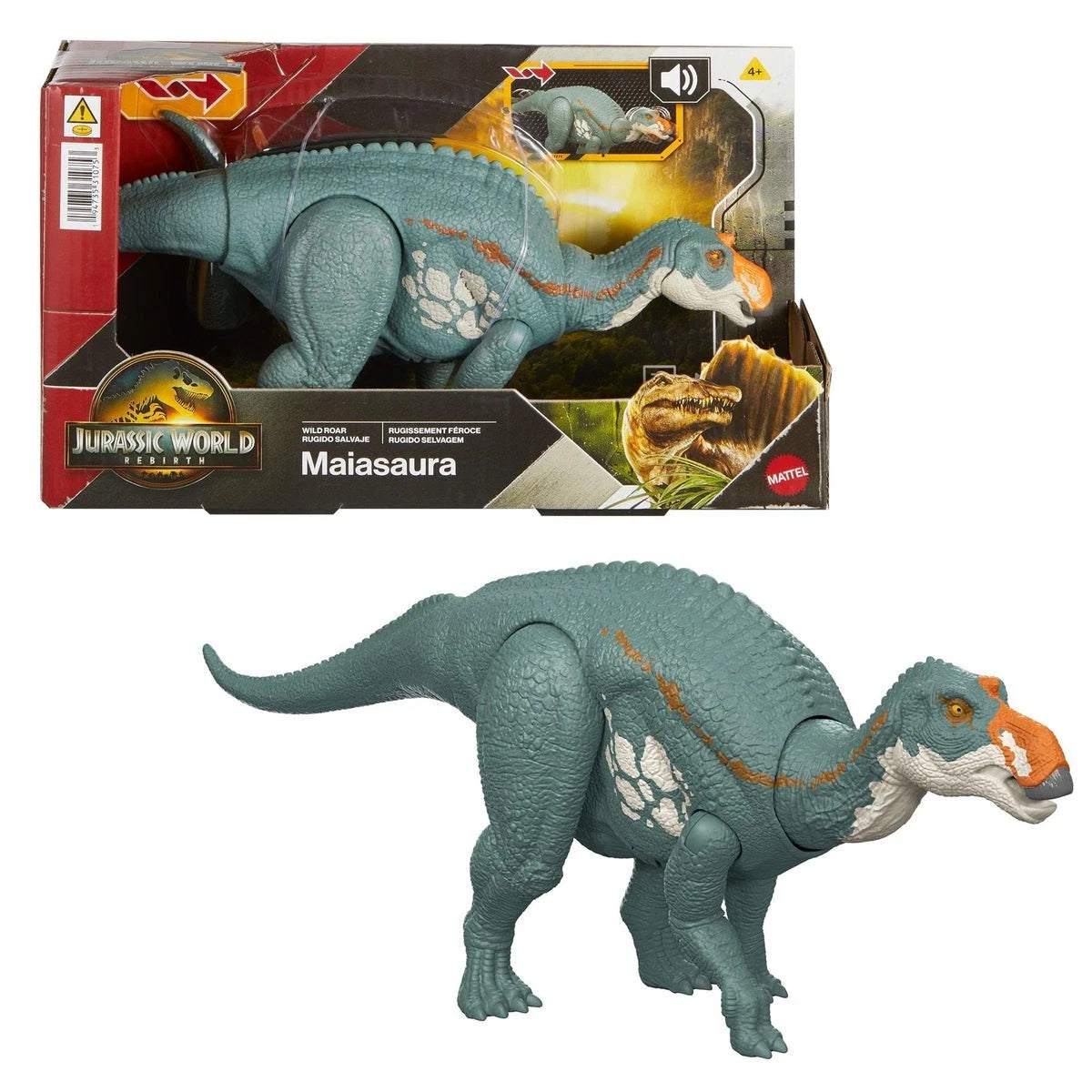 Jurassic World Rebirth Maiasaura Wild Roar | Action Figure | Dinosaur