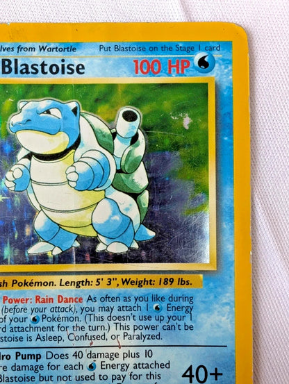 Pokémon TCG | Base Set Evolution Set | Squirtle / Wartortle / Blastoise | LP–HP