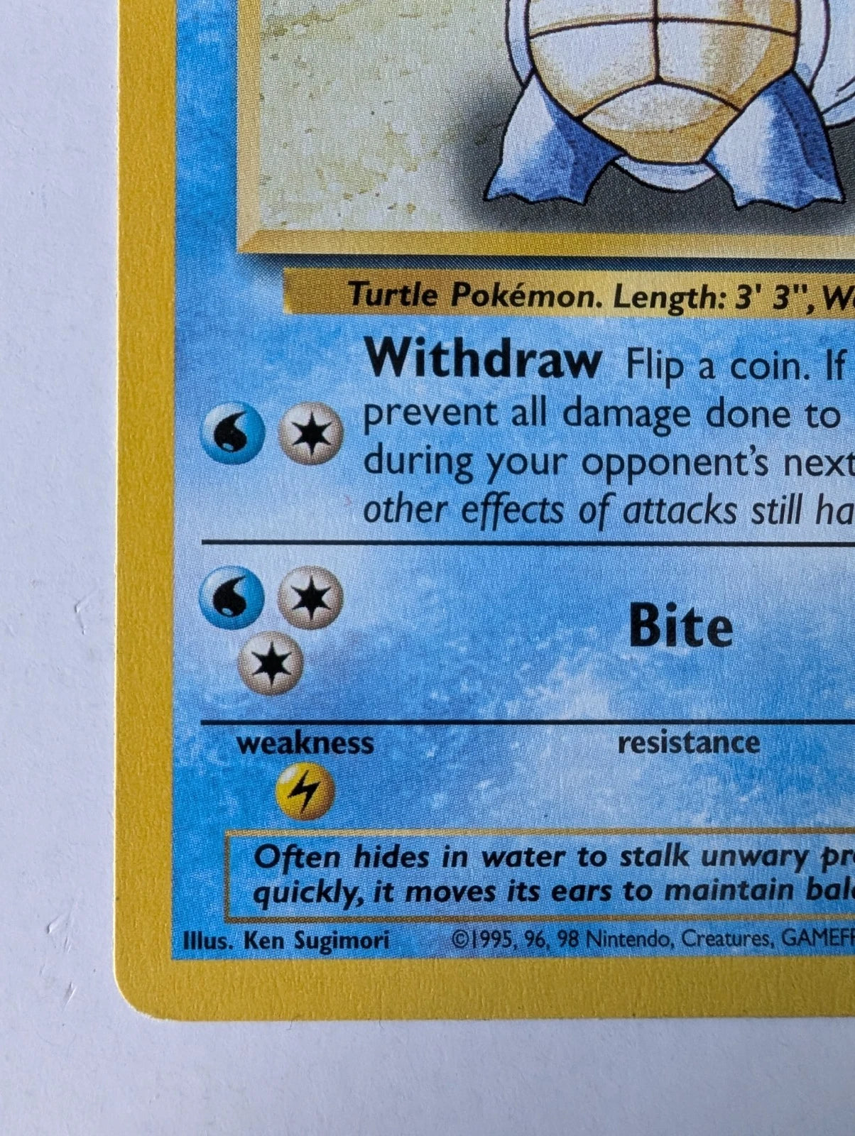 Pokémon TCG | Base Set Evolution Set | Squirtle / Wartortle / Blastoise | LP–HP