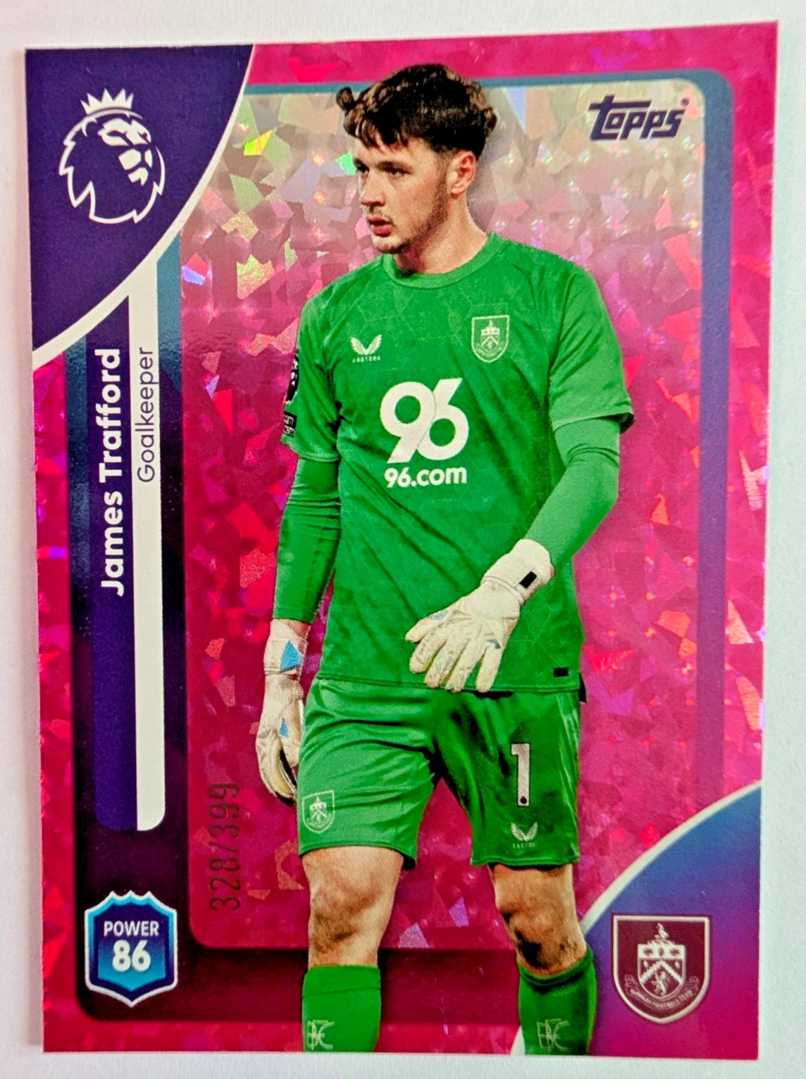 James Trafford | Pink Parallel /399 | Topps Premier League 2025/26