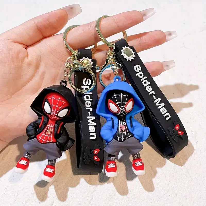 Spider Hero Hooded Keychain | Comic Style Collectable | Gift Idea