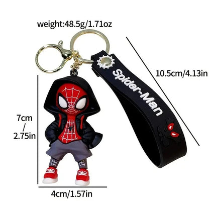 Spider Hero Hooded Keychain | Comic Style Collectable | Gift Idea