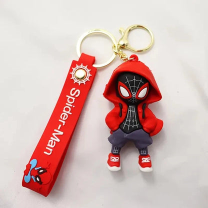 Spider Hero Hooded Keychain | Comic Style Collectable | Gift Idea