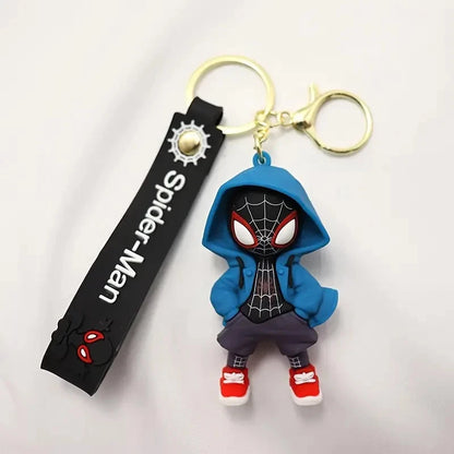 Spider Hero Hooded Keychain | Comic Style Collectable | Gift Idea