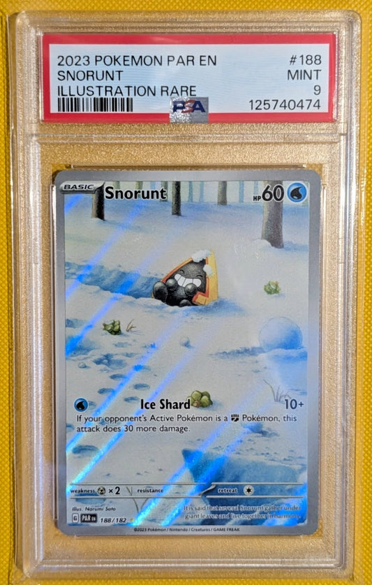 2023 Pokémon | Snorunt #188 | Illustration Rare | Paldea Evolved | PSA 9 Mint