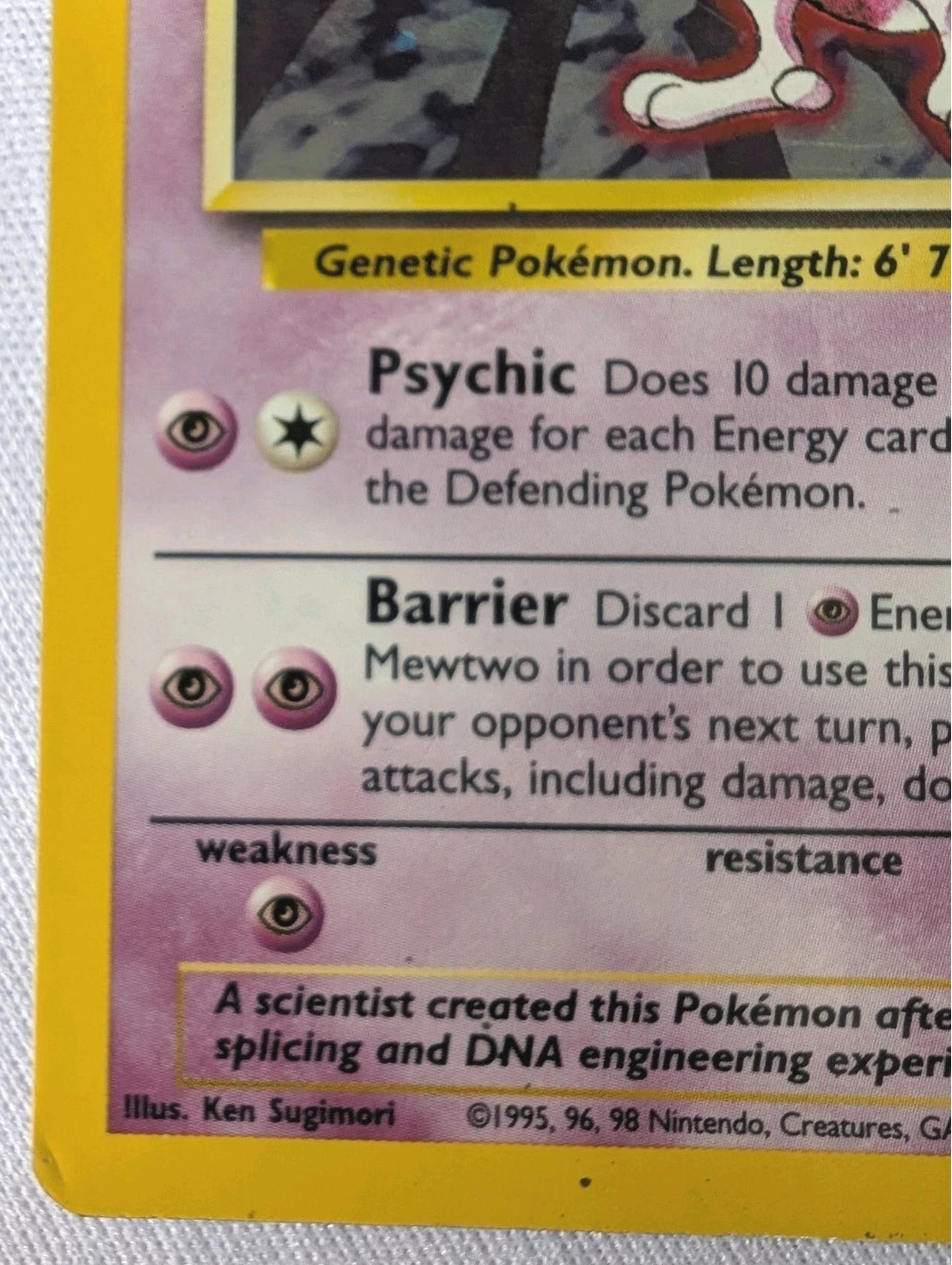 Pokémon TCG | Mewtwo 10/102 | Base Set | Holo Rare Unlimited | MP