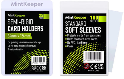MintKeeper Semi-Rigid Card Holders & Sleeves | Starter Bundles | Grading Ready