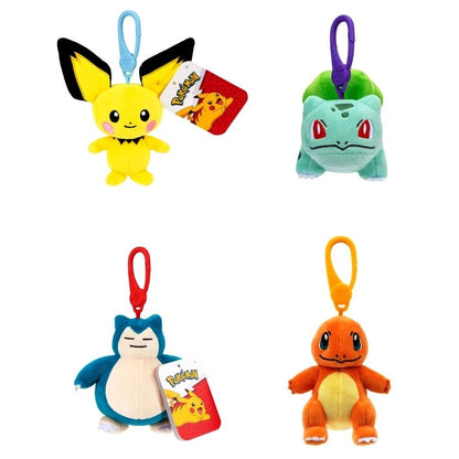 Pokémon 3.5" Plush Bag Clip | Plush Keychain | Assorted Pokémon