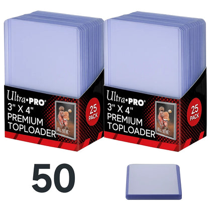 Ultra PRO 35pt Toploaders + MintKeeper Sleeves | Card Protection Bundle | TCG