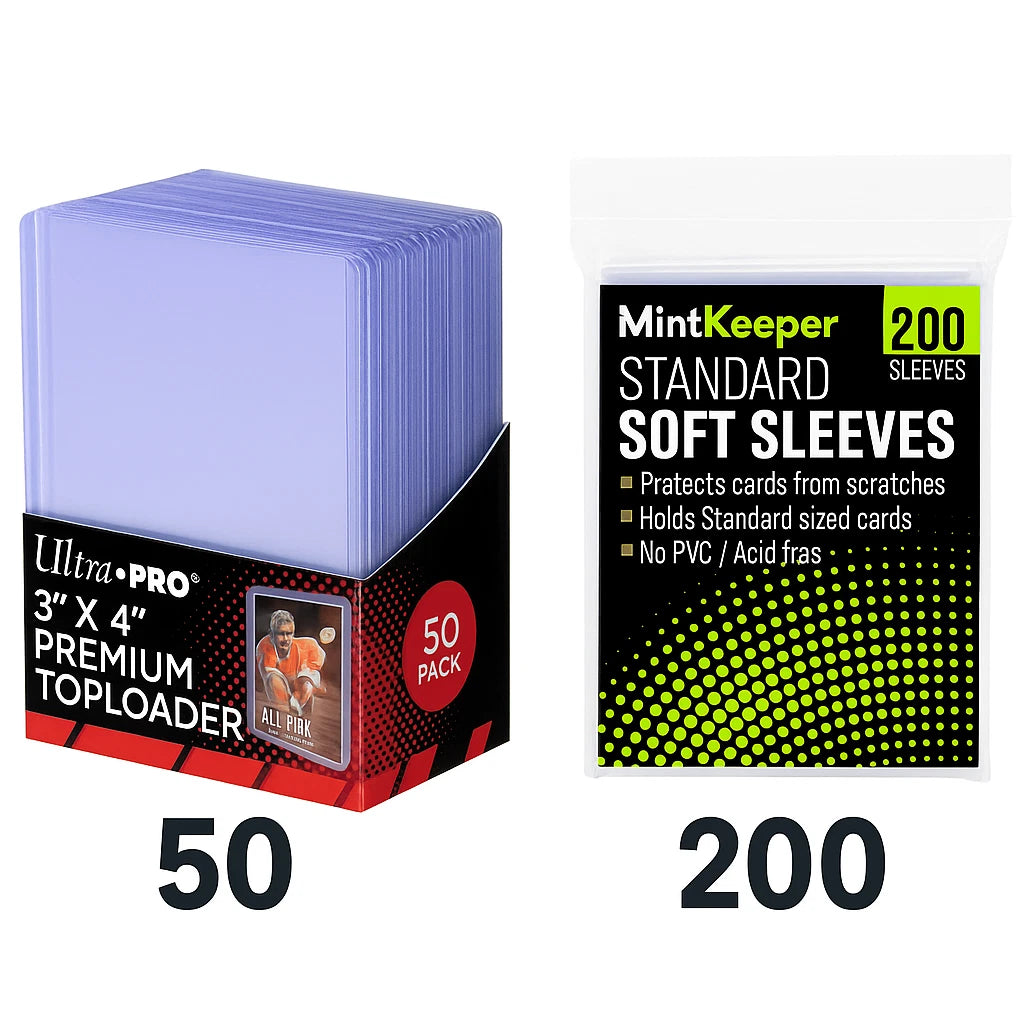 Ultra PRO 35pt Toploaders + MintKeeper Sleeves | Card Protection Bundle | TCG