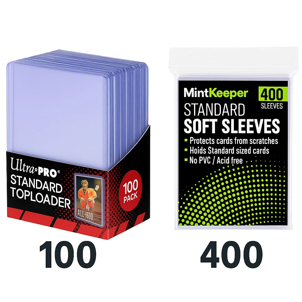 Ultra PRO 35pt Toploaders + MintKeeper Sleeves | Card Protection Bundle | TCG