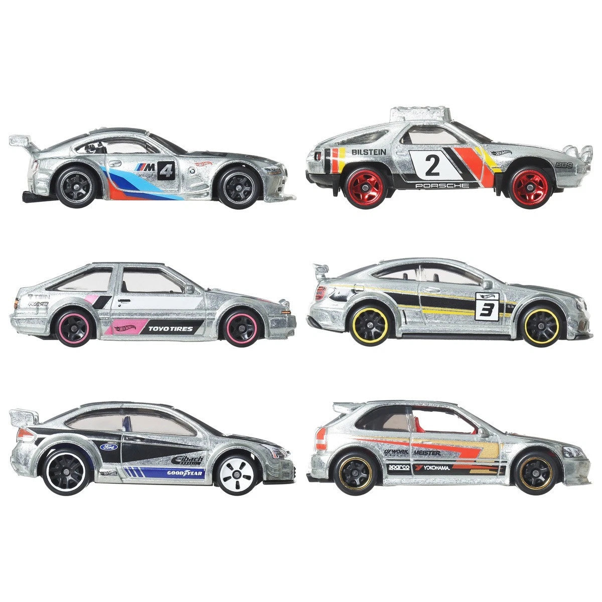 Hot Wheels Silver Series | Zamac | 6-Car Multipack (JBY80)