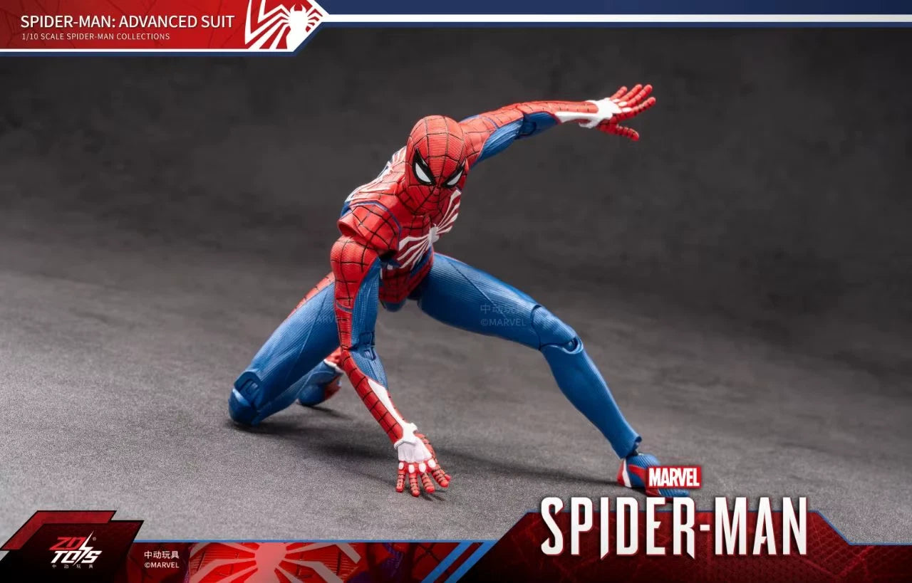 Marvel Spider-Man Advanced Suit Action Figure | ZD Toys | 1/10 Scale 18cm