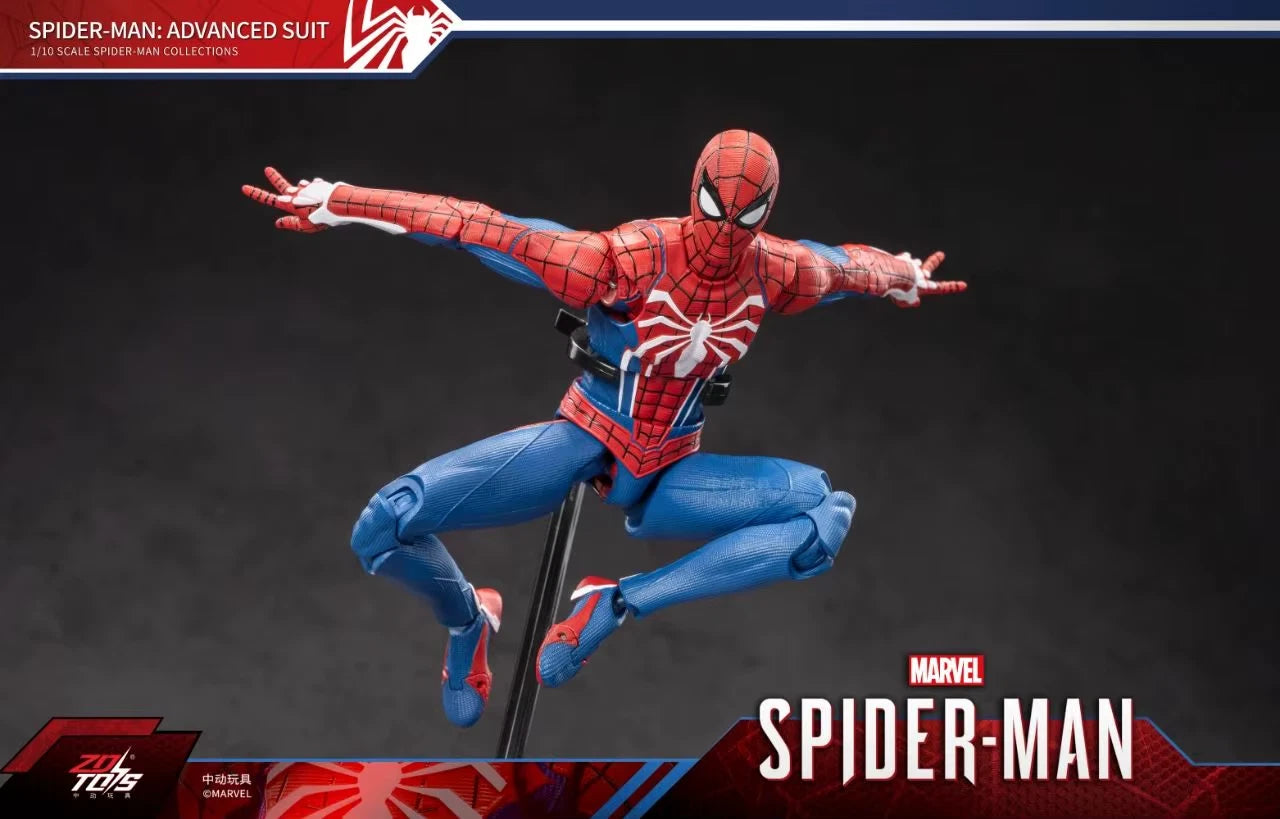 Marvel Spider-Man Advanced Suit Action Figure | ZD Toys | 1/10 Scale 18cm