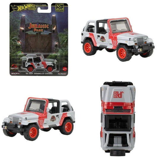 Hot Wheels Premium | Jurassic Park 1992 Jeep Wrangler Sahara | 1:64