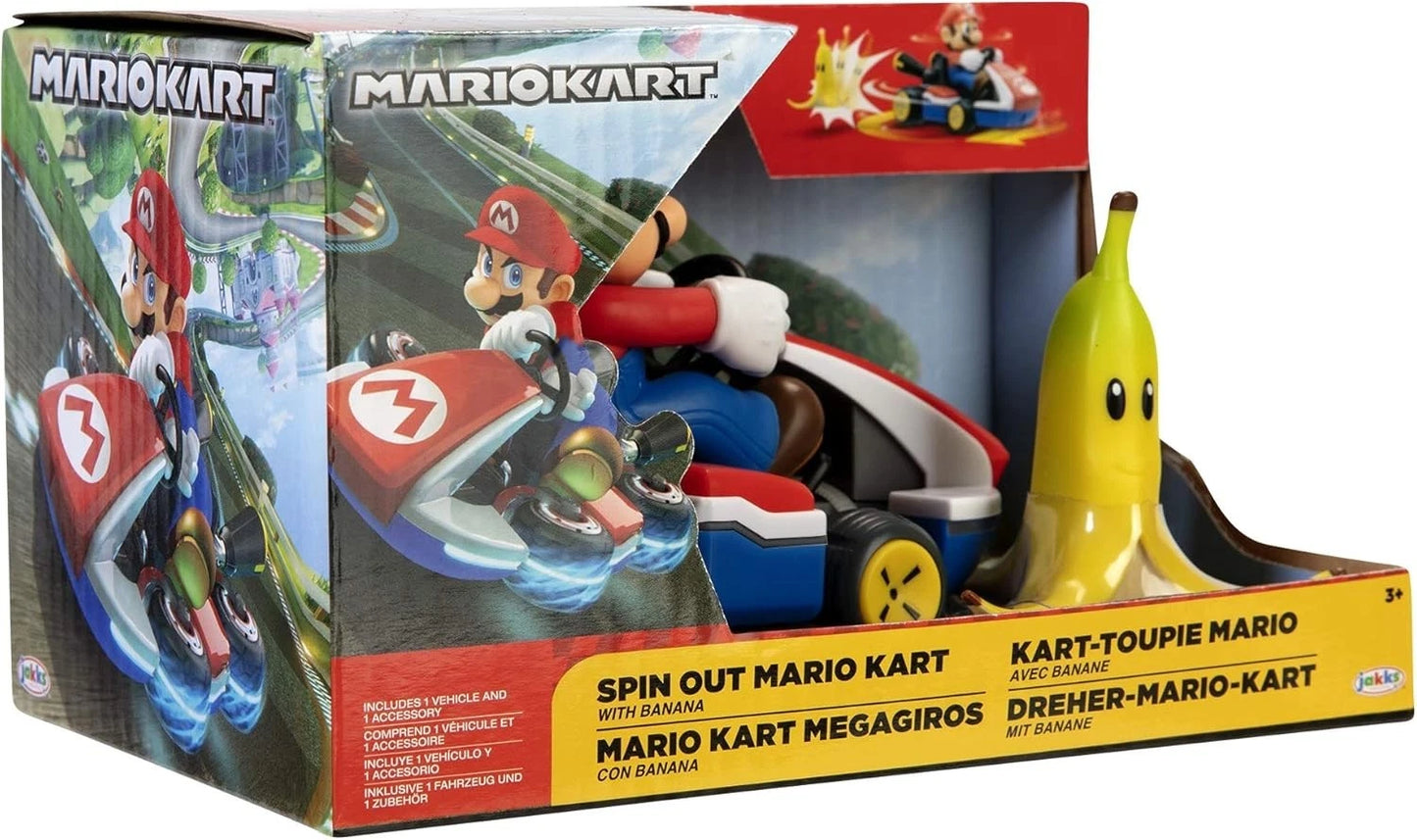 Nintendo 2.5in Spin Out Mario Kart | Mario & Luigi | 3+