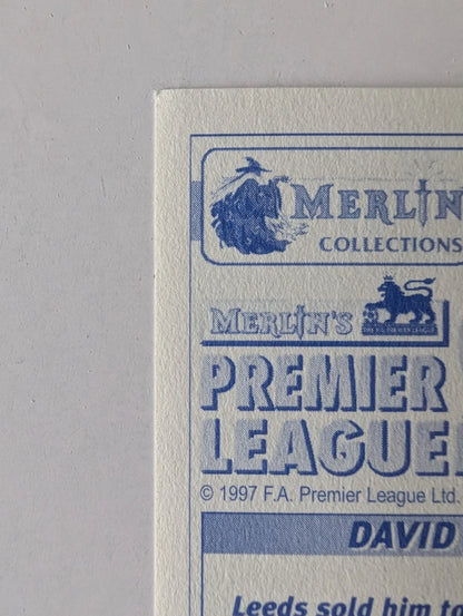 Merlin Premier League 97 Sticker | David Seaman Arsenal | NM