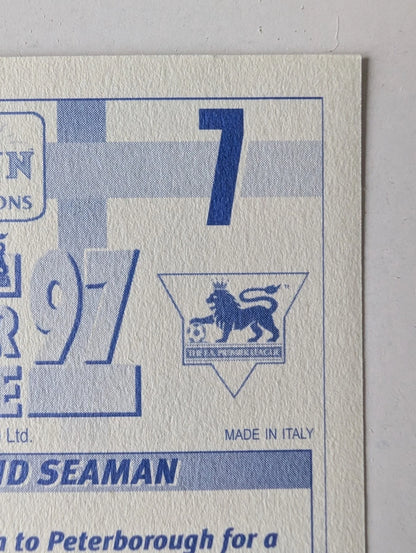 Merlin Premier League 97 Sticker | David Seaman Arsenal | NM