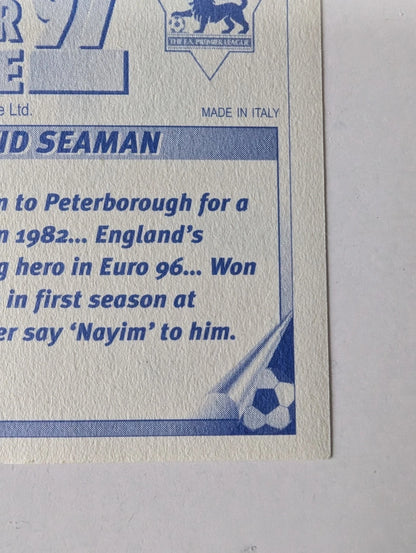 Merlin Premier League 97 Sticker | David Seaman Arsenal | NM