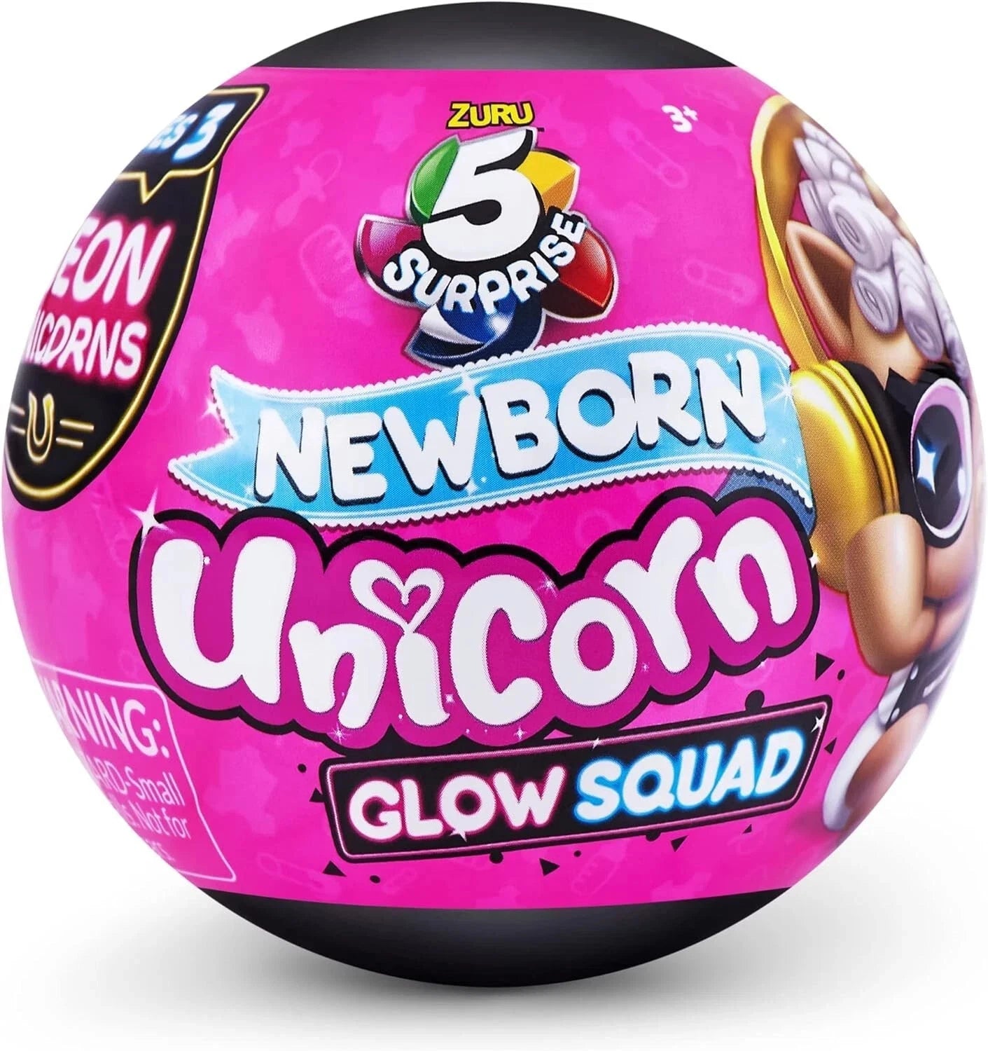 ZURU 5 Surprise Newborn Unicorn Glow Squad | Surprise Capsule | Unicorn