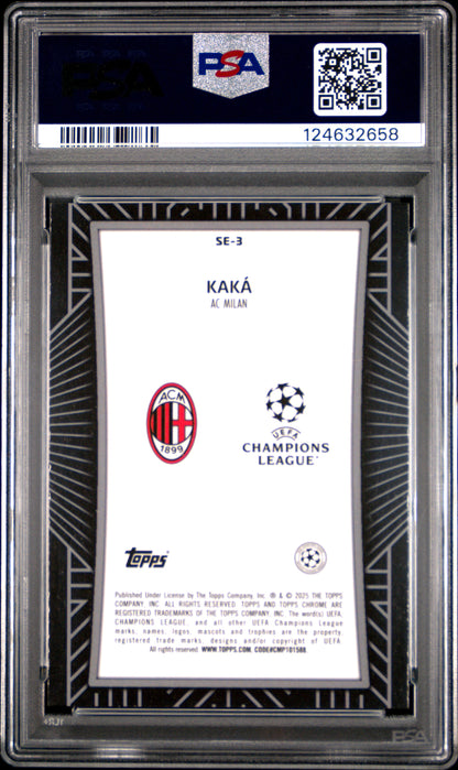 Topps Chrome UCC 2024-25 | Kaká #SE-3 | Shadow Etch SSP | PSA 10