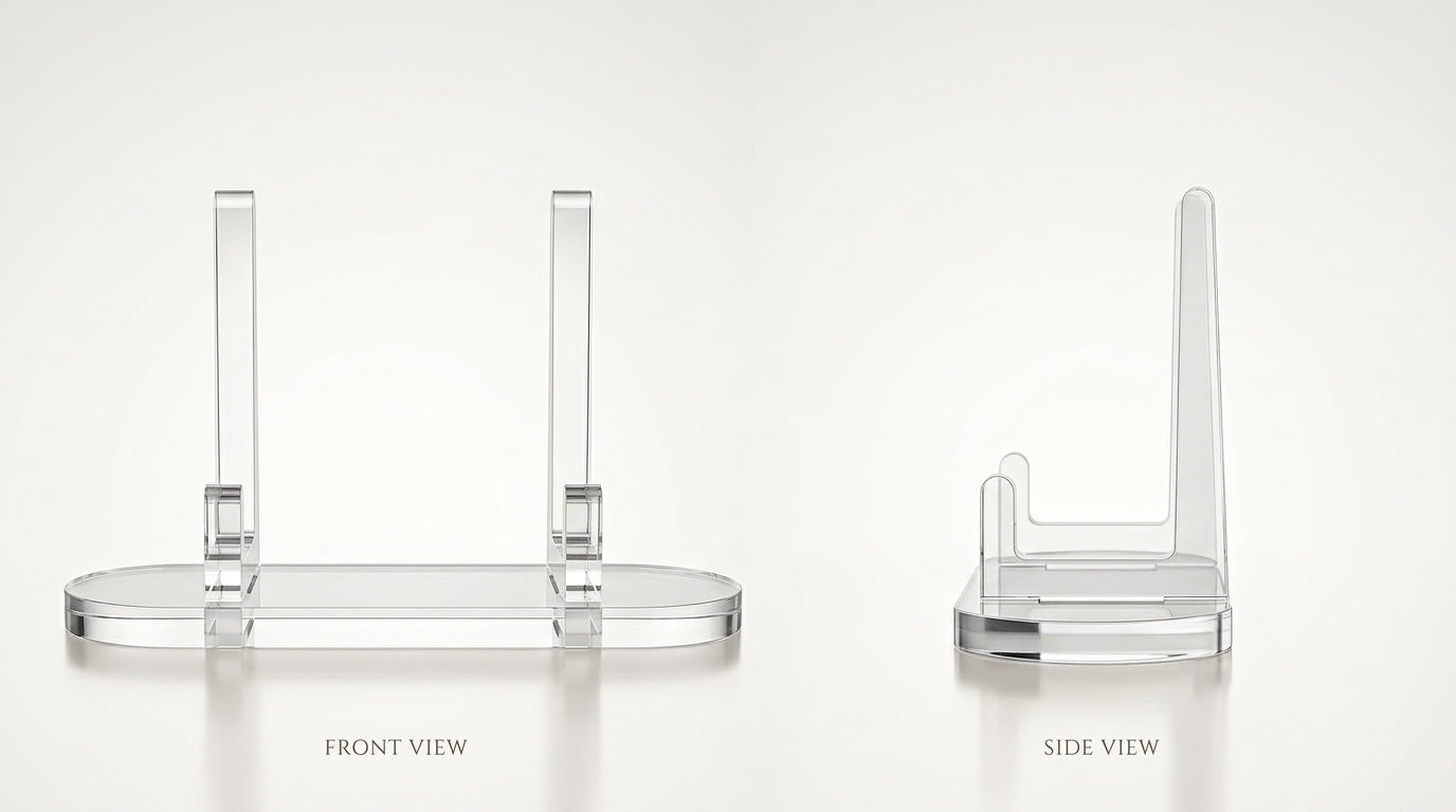 VaultifyUK Showcase | Premium Acrylic Trading Card Display Stands | Collector Display