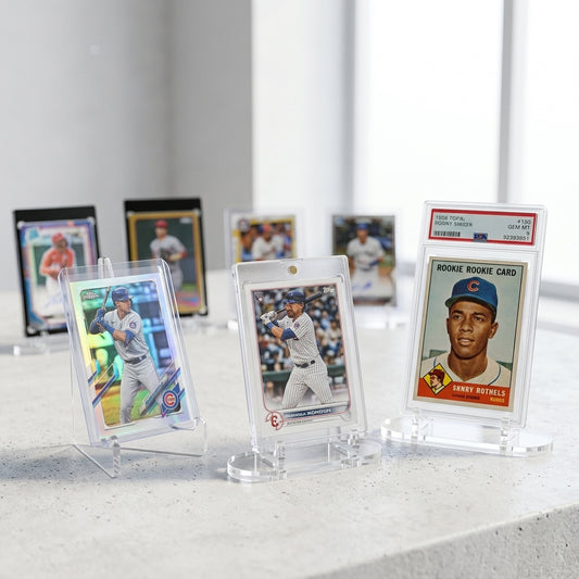 VaultifyUK Showcase | Premium Acrylic Trading Card Display Stands | Collector Display