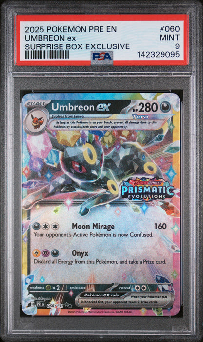 2025 Pokémon | Umbreon ex #060 | Surprise Box Exclusive | PSA 9 Mint