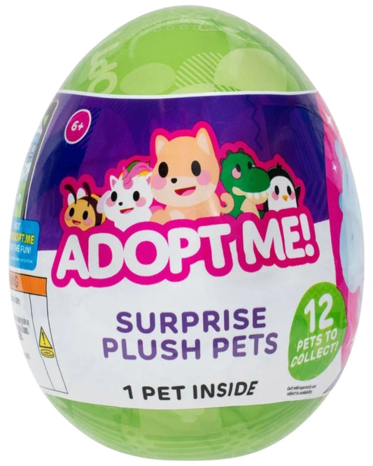 VaultifyUK Adopt Me! Series 6 mystery egg containing a surprise 5-inch plush pet toy for collectors.