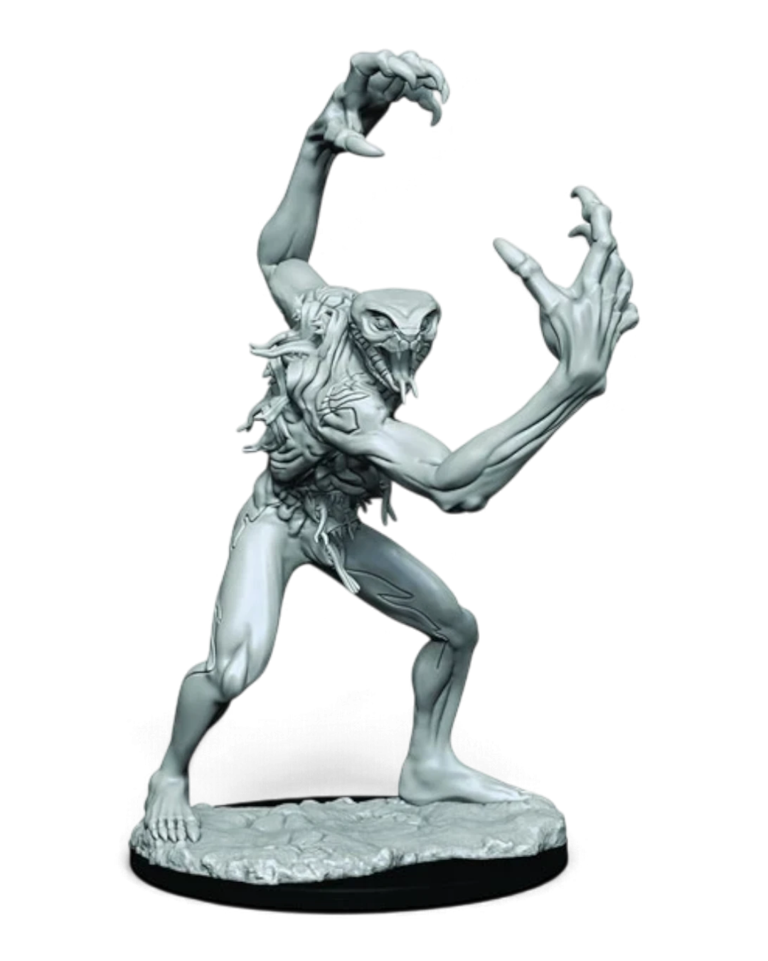 VaultifyUK unpainted Aeorian Nullifier miniature from Critical Role with detailed sculpted features on a round base.
