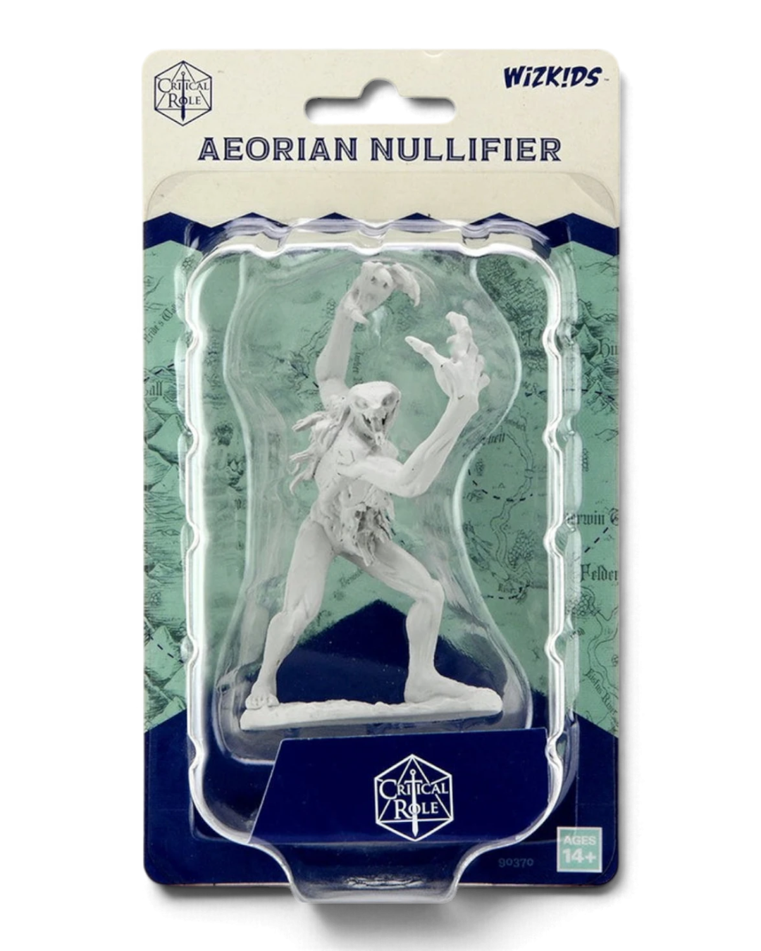 VaultifyUK Critical Role Aeorian Nullifier unpainted primed miniature in blister packaging for tabletop gaming