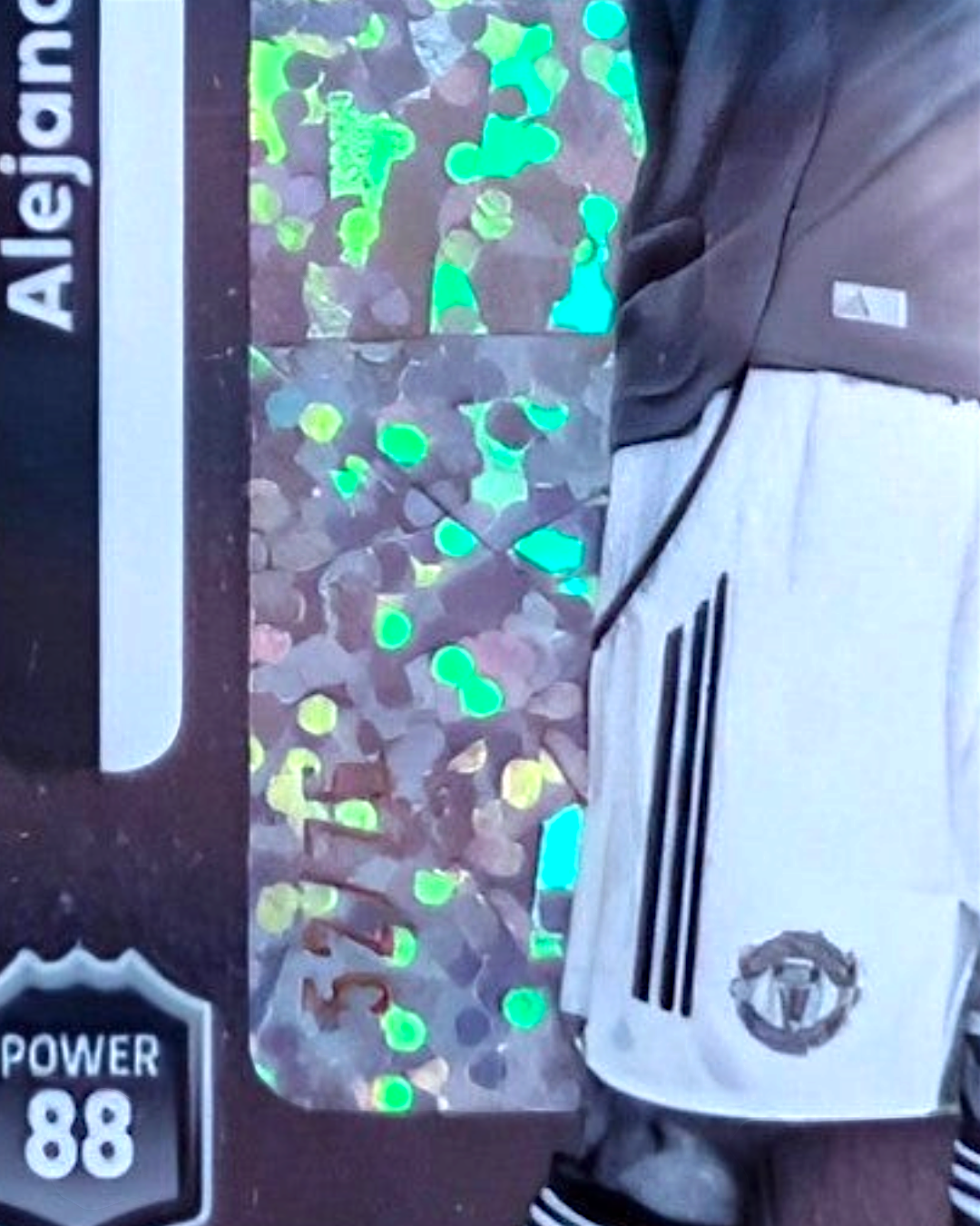 VaultifyUK Alejandro Garnacho Topps Premier League 2025/26 parallel trading card numbered 52/75 with foil finish