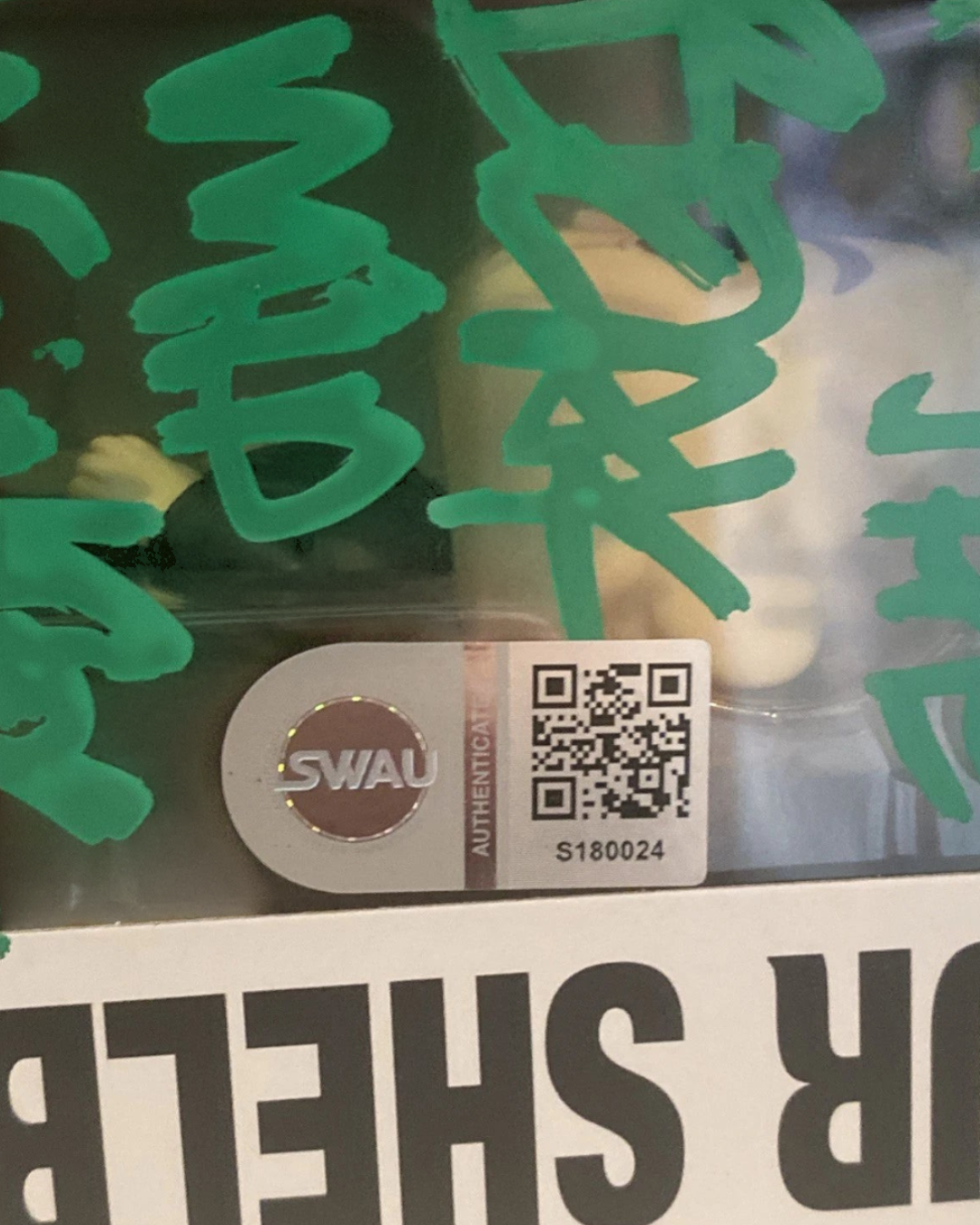 VaultifyUK Arthur Shelby Funko Pop signed by Paul Anderson with In the Bleak Midwinter inscription and SWAU sticker