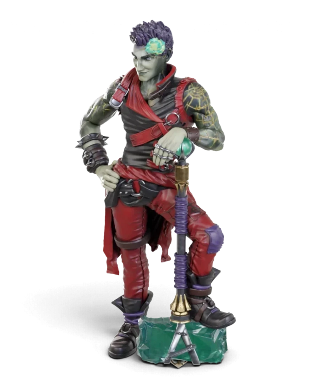 VaultifyUK Critical Role Ashton Greymoore unpainted earth genasi barbarian miniature with detailed sculpted features
