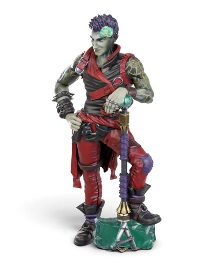 VaultifyUK Critical Role Ashton Greymoore unpainted earth genasi barbarian miniature with detailed sculpted features
