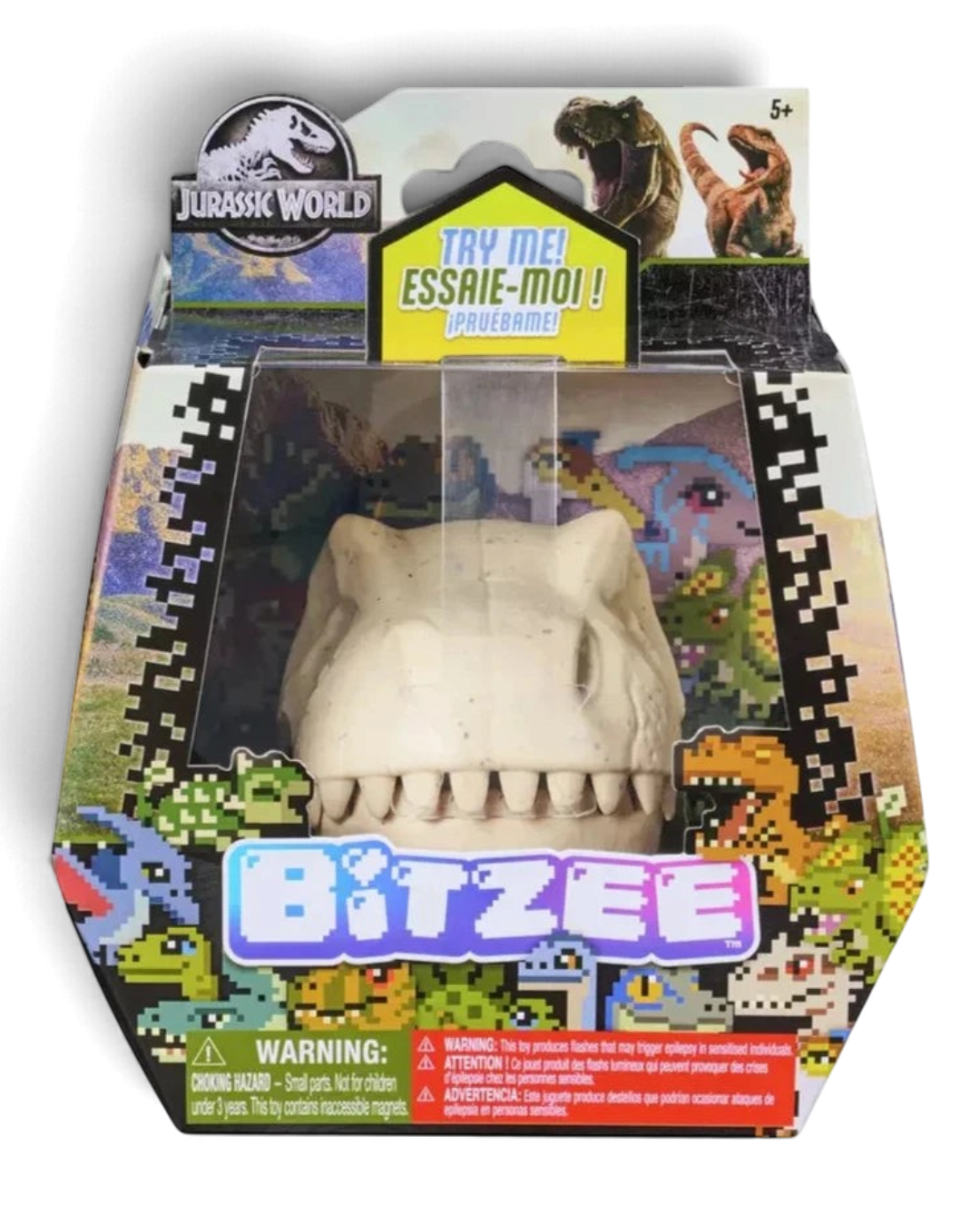 VaultifyUK Bitzee Jurassic World interactive digital dinosaur pet toy in its original branded packaging