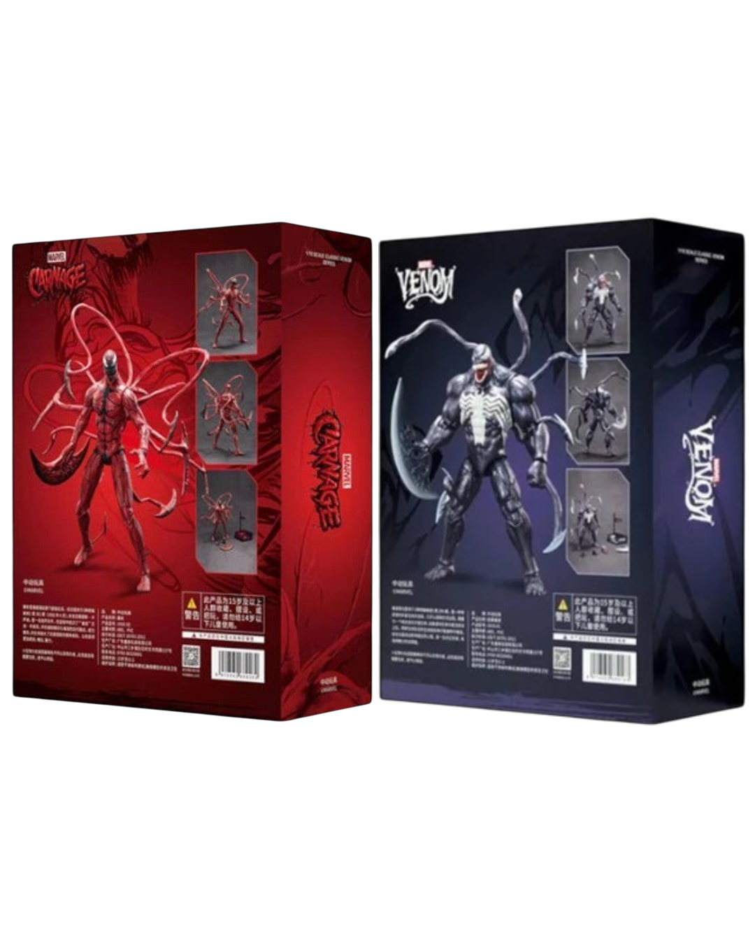 VaultifyUK ZD Toys Marvel Carnage 1/10 scale figure in premium illustrated collector box with red symbiote artwork
