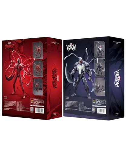 VaultifyUK ZD Toys Marvel Carnage 1/10 scale figure in premium illustrated collector box with red symbiote artwork