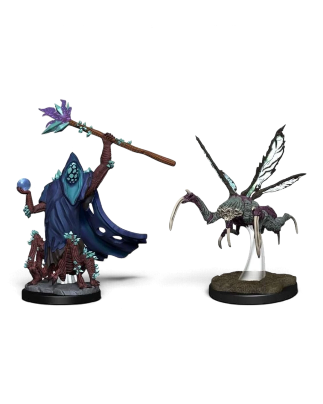 VaultifyUK Critical Role Core Spawn Emissary and Seer painted miniatures featuring detailed fantasy creature designs.