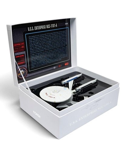 VaultifyUK Corgi U.S.S. Enterprise NCC-1701-A die-cast model in collector box with Star Trek VI livery details