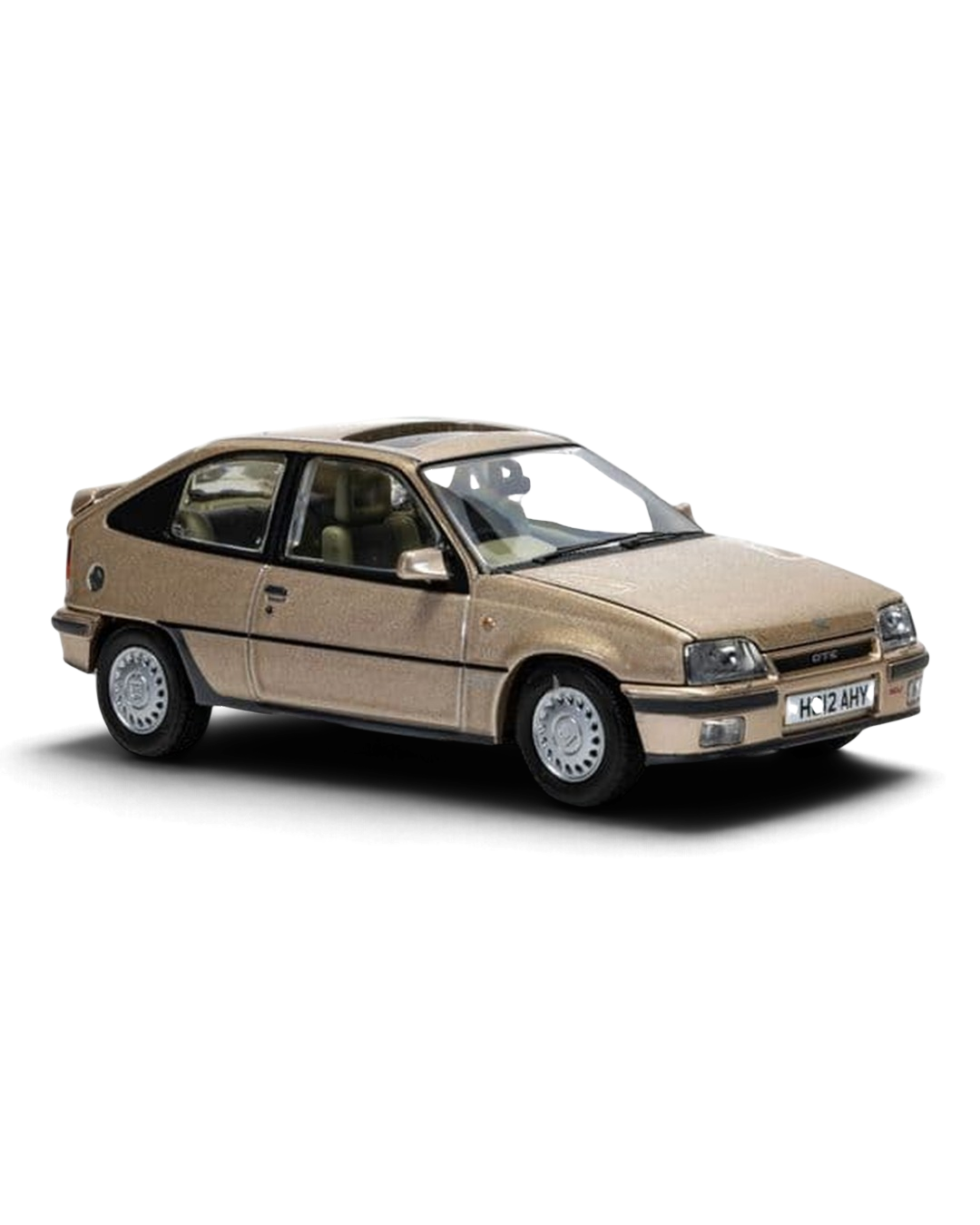 Corgi Vanguards 1:43 Vauxhall Astra Mk2 GTE 16V die-cast model in Rembrandt Silver with sunroof, front three-quarter view