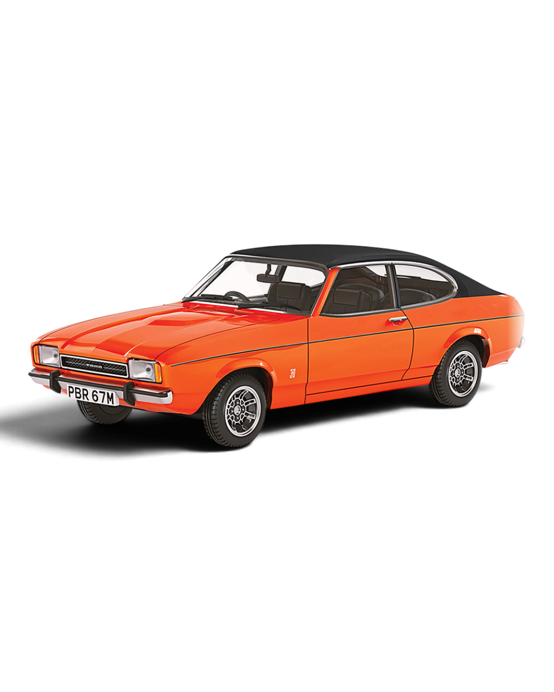 Corgi Vanguards VA15401 1:43 Ford Capri Mk2 3-litre Ghia Automatic in Sebring Red with black roof