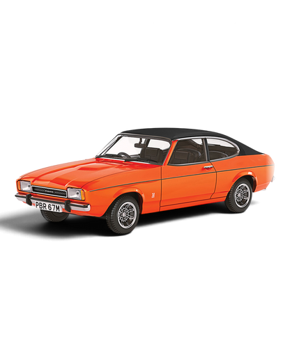 Corgi Vanguards VA15401 1:43 Ford Capri Mk2 3-litre Ghia Automatic in Sebring Red with black roof